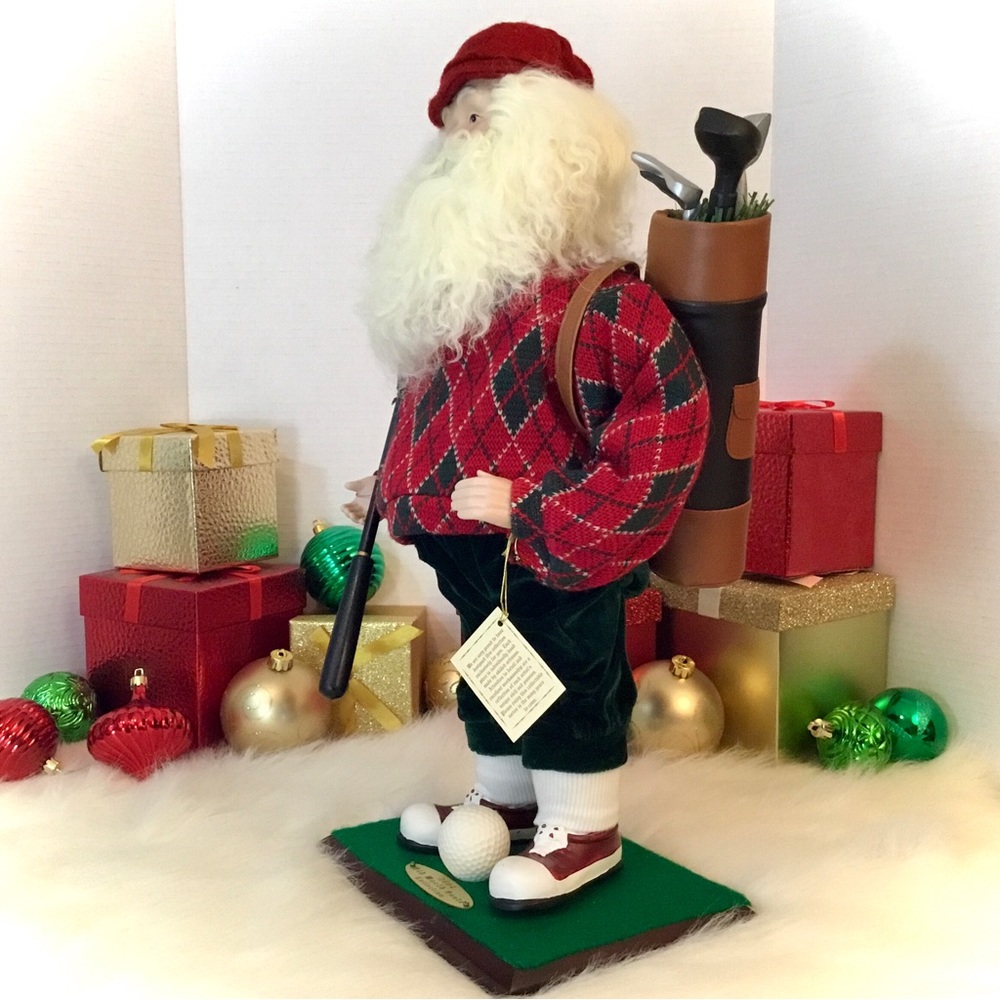 Vintage Dept 56 Limited Edition 2004 Old World Collection Santa Golfer - Picture 6 of 12
